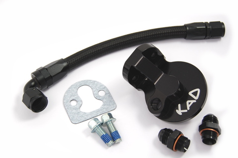 KAD Billet Oil Filter Housing and Feed Pipe Kit
