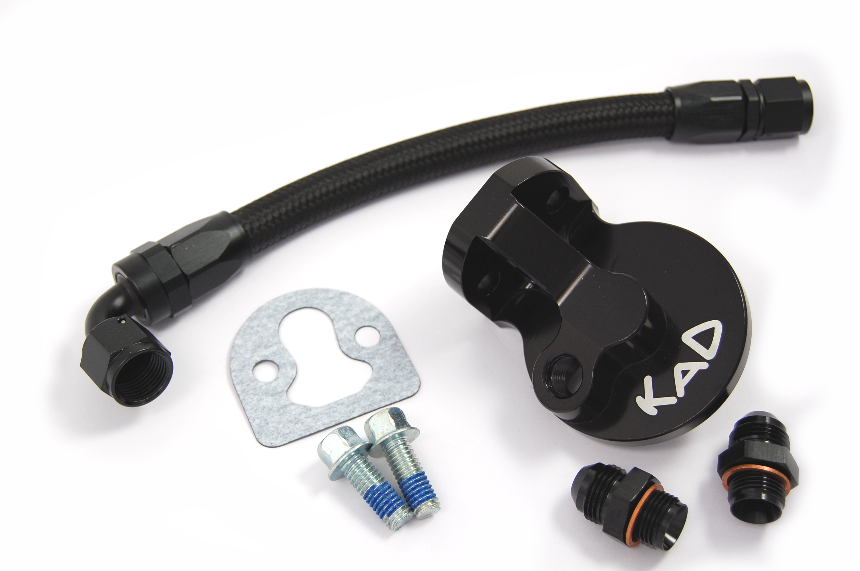 KAD Billet Oil Filter Housing and Feed Pipe Kit