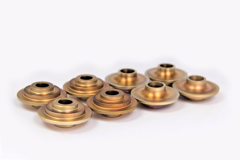 KAD Titanium Valve Spring Top Cap Set