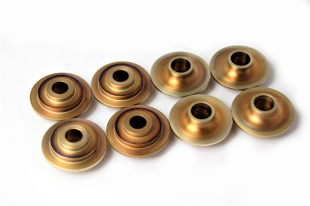 KAD Titanium Valve Spring Top Cap Set