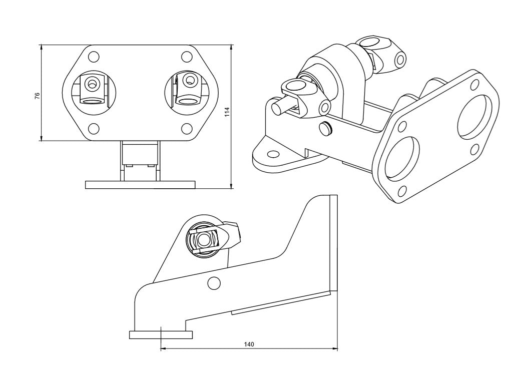 KAD Adjustable Brake Bias Pedal Box
